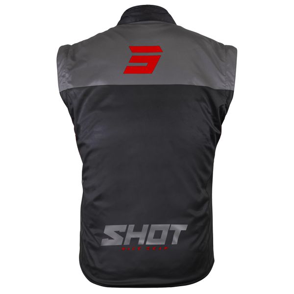 SHOT Chaleco Lite Negro Rojo