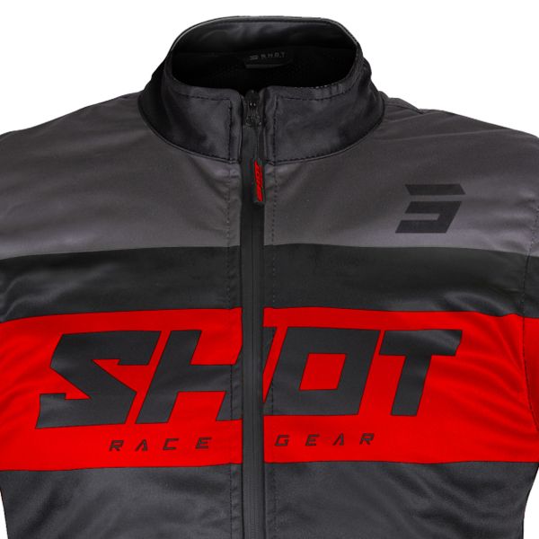 SHOT Chaleco Lite Negro Rojo