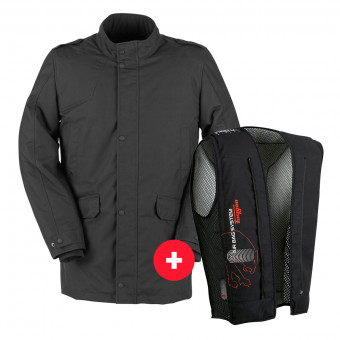 Chaquetas moto Furygan Vic Evo Black + Fury Air Bag System