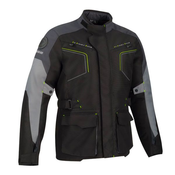 Chaquetas moto Bering Winnipeg Black Grey Fluo