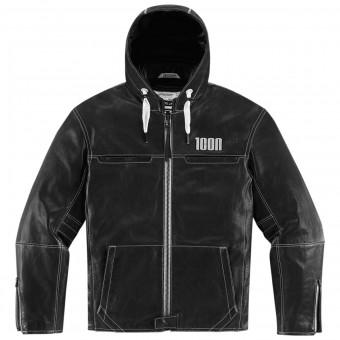 Cazadora moto ICON 1000 Hood Black