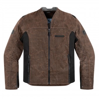 Cazadora moto ICON 1000 Oildale Brown