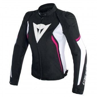 Cazadora moto Dainese Avro D2 Lady Black White Fuscia