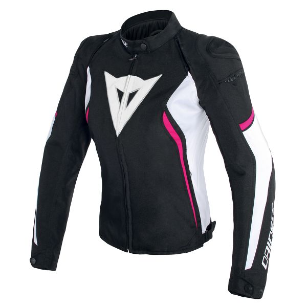 Cazadora moto Dainese Avro D2 Lady Black White Fuscia