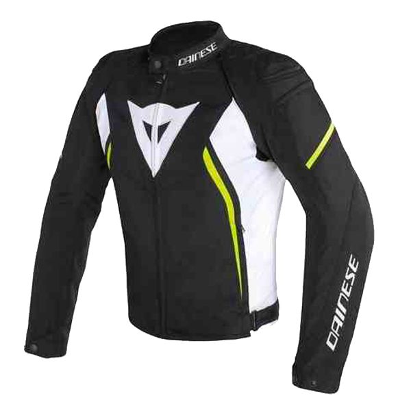 Cazadora moto Dainese Avro 2 Black White Yellow Fluo