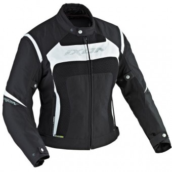 Cazadora moto Ixon Celesta HP Negro Blanco