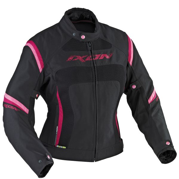 Cazadora moto Ixon Celesta HP Negro Fuchsia