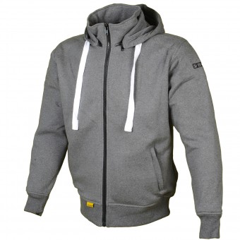Cazadora moto Booster Hoodie Kevlar Core Dark Grey