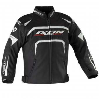 Cazadora moto Ixon Eager Kid Negro Blanco