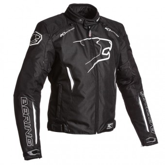 Cazadora moto Bering Eskadrille Black White