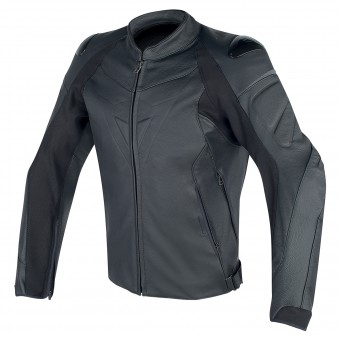 Cazadora moto Dainese Fighter Perforted Leather Black