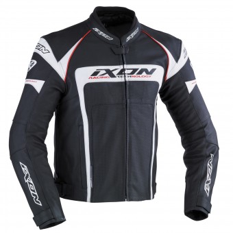 Cazadora moto Ixon Fueller Negro Blanco
