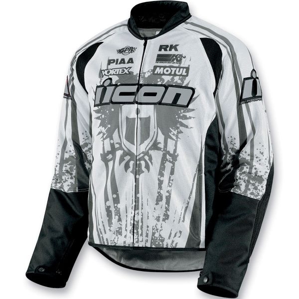 Cazadora moto ICON Hooligan 2 Threshold White