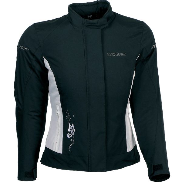 Cazadora moto Bering Lady Laurene Negro Blanco