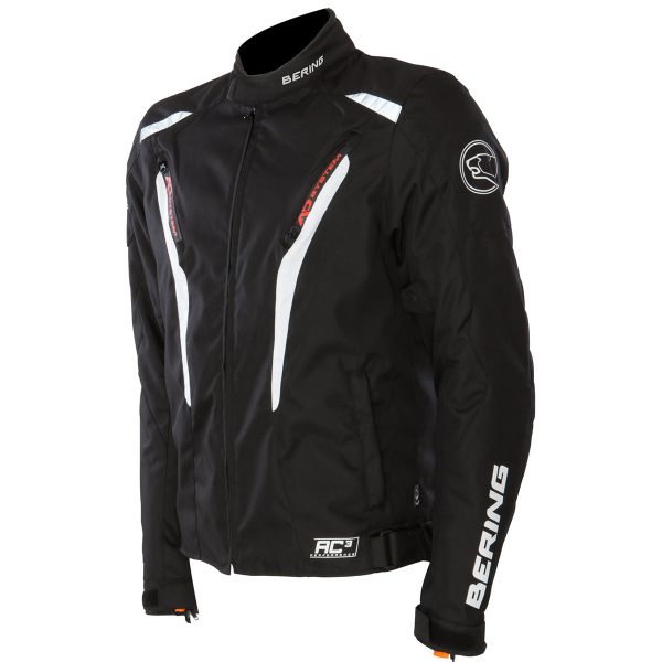 Cazadora moto Bering Max Negro Blanco