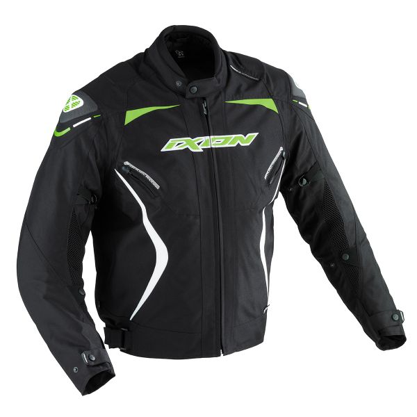 Cazadora moto Ixon Oxygen HP Negro Blanco Verde