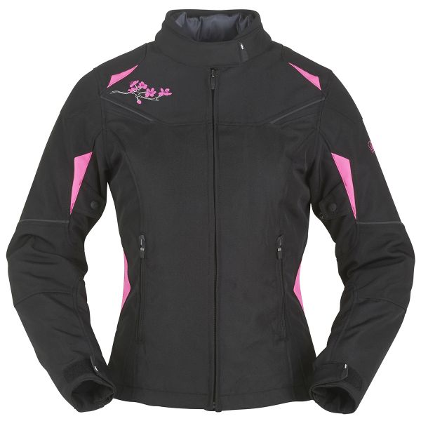 Cazadora moto Furygan Seven Evo Negro Rosa
