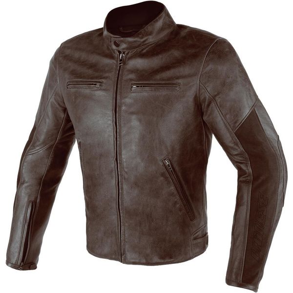 Cazadora moto Dainese Stripes D1 Dark Brown