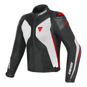 Cazadora moto Dainese Super Rider D-Dry White Black Red
