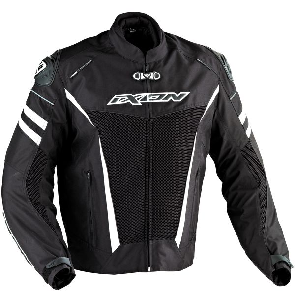 Cazadora moto Ixon Typhon Race HP Negro Blanco