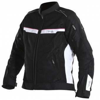 Cazadora moto V'Quattro VE-51 Lady Black White Pink