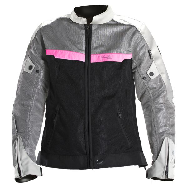 Cazadora moto V'Quattro VE-51 Lady Grey Black Pink