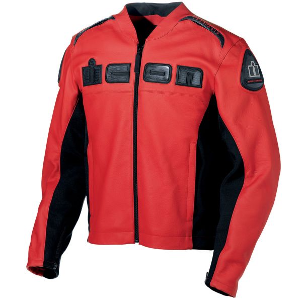 Cazadora moto ICON Accelerant Jacket Red