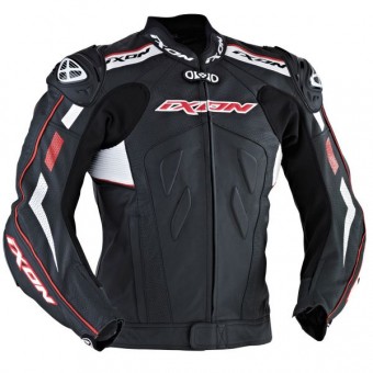 Cazadora moto Ixon Addict Air Negro Blanco Rojo
