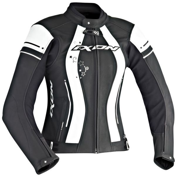 Cazadora moto Ixon Alcyone Black White Cazadora moto Ixon Alcyone Black White