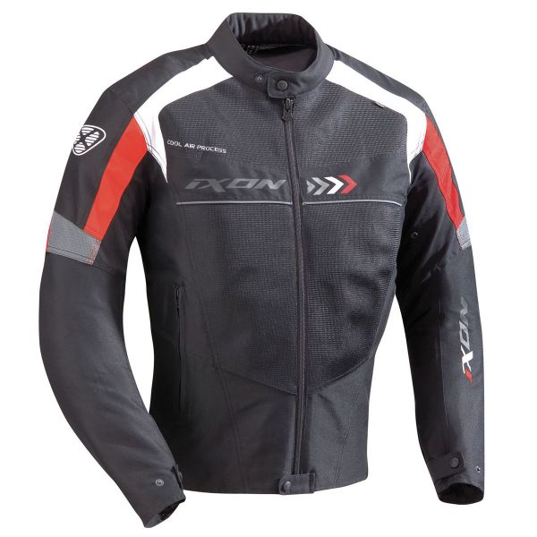 Cazadora moto Ixon Alloy Negro Rojo