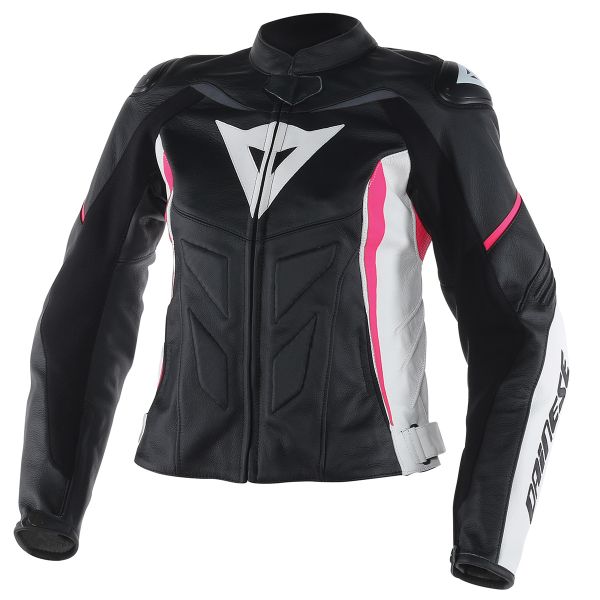 Cazadora moto Dainese Avro D1 Lady Black White Fuschia