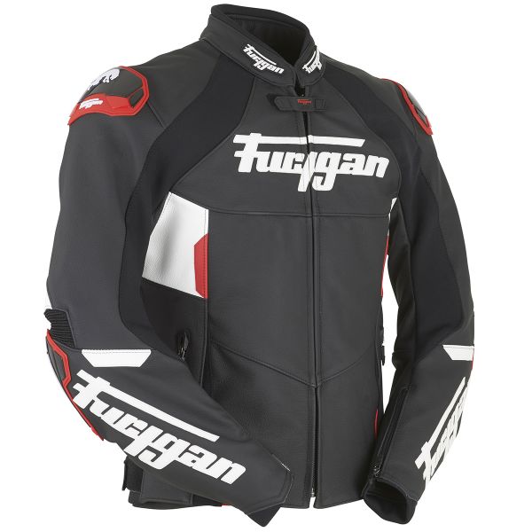Cazadora moto Furygan Cobra Black White Red