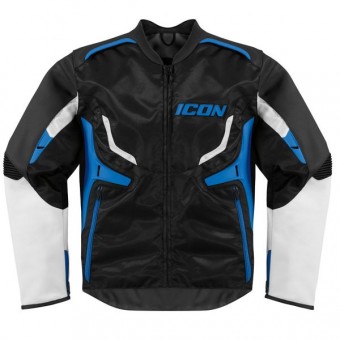 Cazadora moto ICON Compound Blue