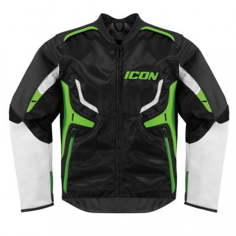 Cazadora moto ICON Compound Green