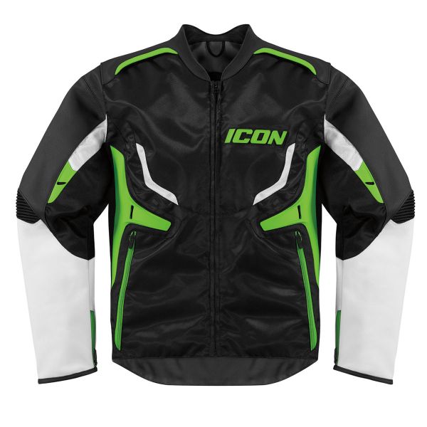 Cazadora moto ICON Compound Green