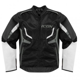 Cazadora moto ICON Compound Grey