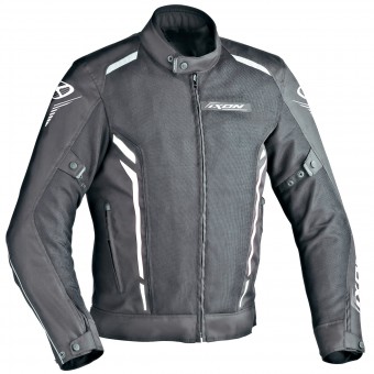 Cazadora moto Ixon Cooler Negro Blanco