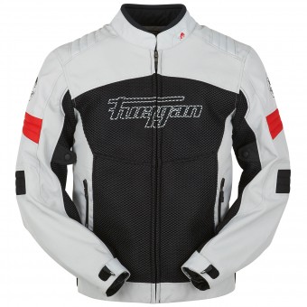 Cazadora moto Furygan Discover Mesh Negro Beige Rojo