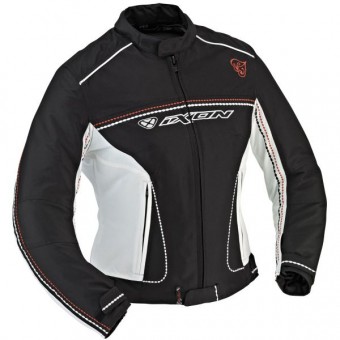 Cazadora moto Ixon Diva Sport Negro Blanco