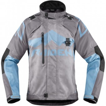 Cazadora moto ICON DKR Woman Charcoal Cazadora moto ICON DKR Woman Charcoal