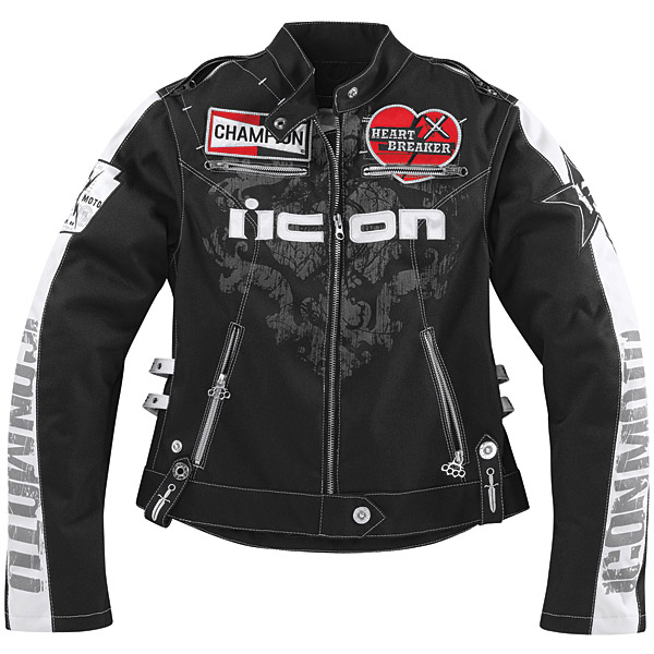 Cazadora moto ICON Hella Heartbreaker Black