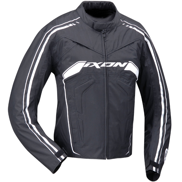 Cazadora moto Ixon Cobalt Negro Blanco