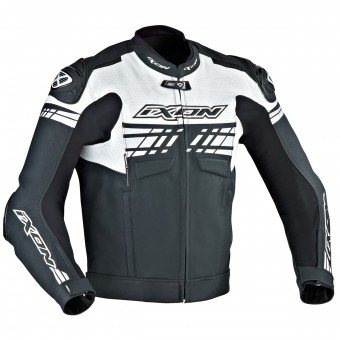 Cazadora moto Ixon Exocet Negro Blanco