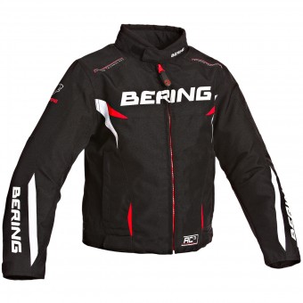 Cazadora moto Bering Fizio Kid Black White Red
