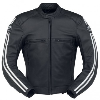 Cazadora moto Furygan Forty Four Negro Blanco