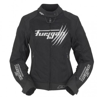 Cazadora moto Furygan Genesis Claw Vented Lady Negro Blanco