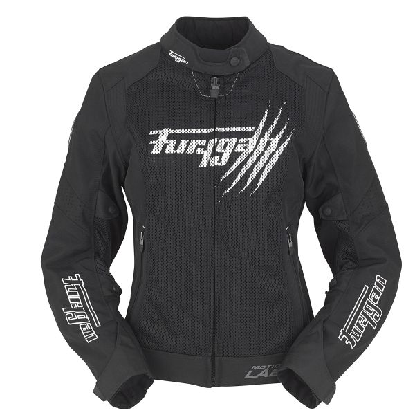 Cazadora moto Furygan Genesis Claw Vented Lady Negro Blanco