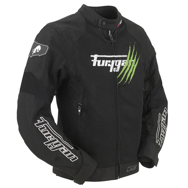 Furygan Genesis Claw Vented Negro Blanco Verde