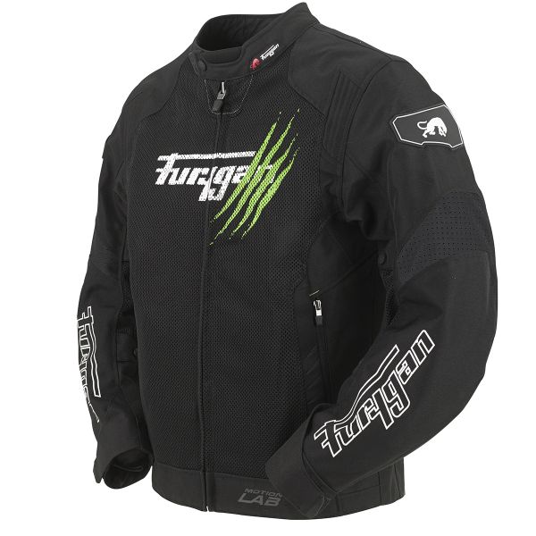 Furygan Genesis Claw Vented Negro Blanco Verde