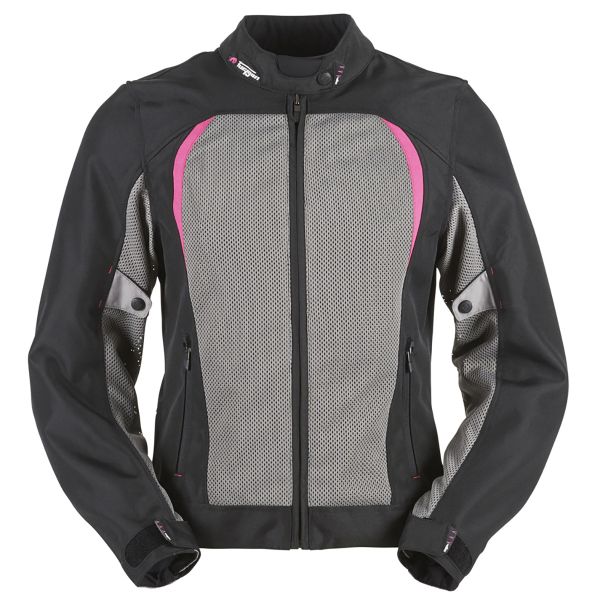 Cazadora moto Furygan Genesis Mistral Lady Evo Black Pink